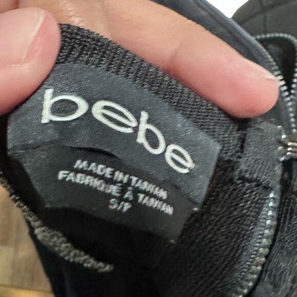 BEBE Black Metallic Bandage Crop Top – S – Y2K Glam - Picture 10 of 11